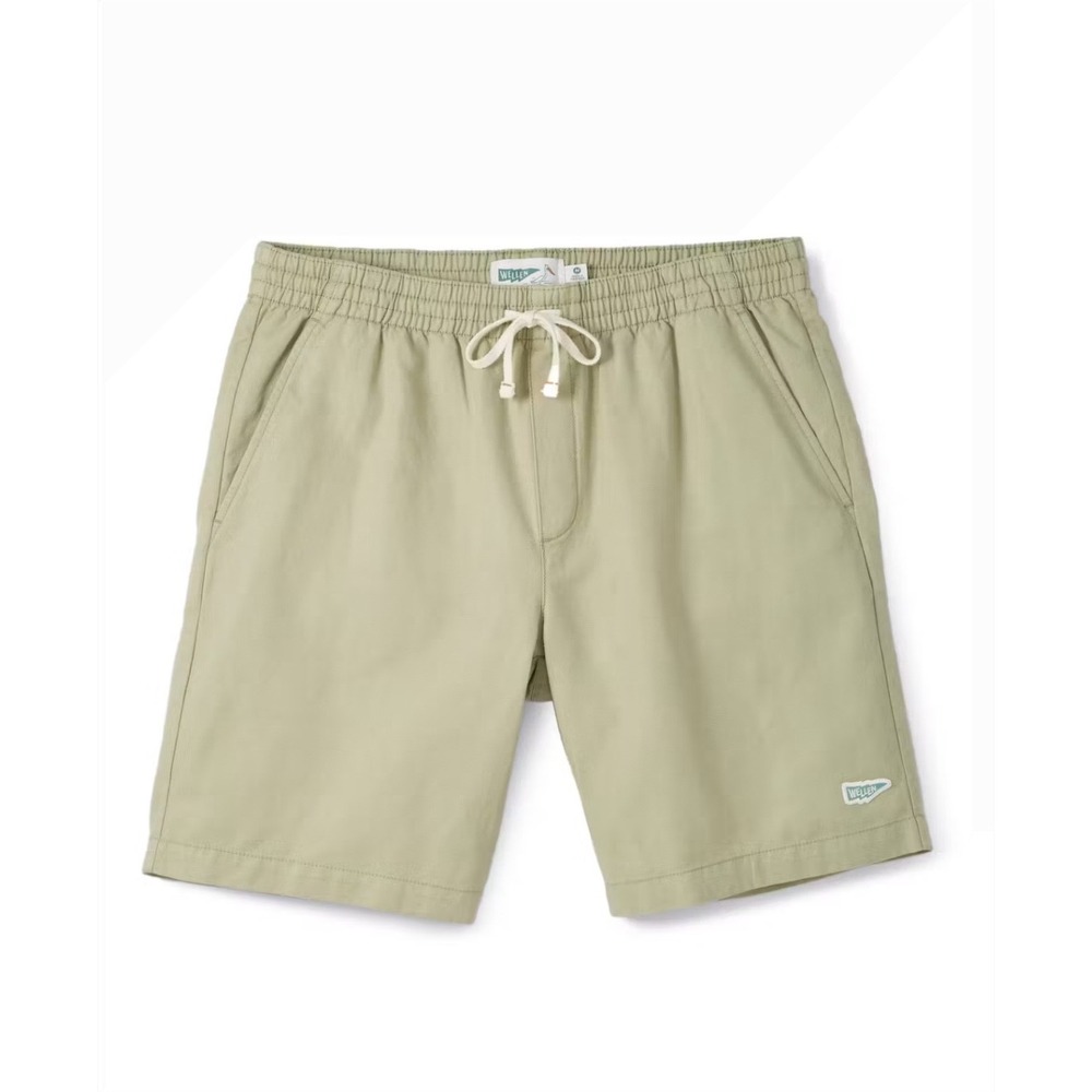 Wellen Easy Shorts Cotton Linen Dusty Olive Men's L Resort Wear Coastal Summer